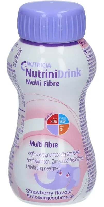 NUTRICIA NutriniDrink Multi Fibre Erdbeere (200ml)