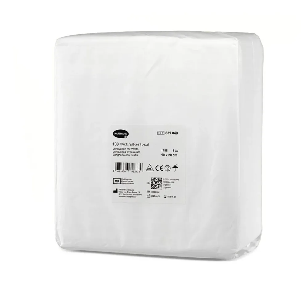 IVF Longuetten Watte T17, 10x20cm, 8-fach (100 Stk)