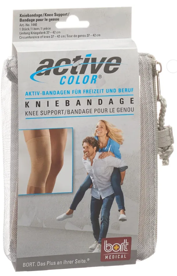Bort ActiveColor Kniebandage S -32cm beige (1 Stk)