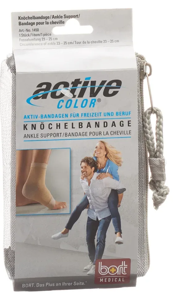 Bort ActiveColor Knöchelbandage S -21cm beige (1 Stk)