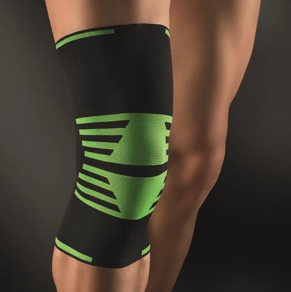 Bort ActiveColor Sport Kniebandage M schwarz/grün (1 Stk)