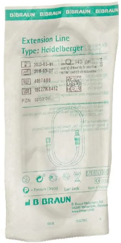 B. BRAUN Extension Heidelberger, 140cm, Luer Lock (1 Stk)