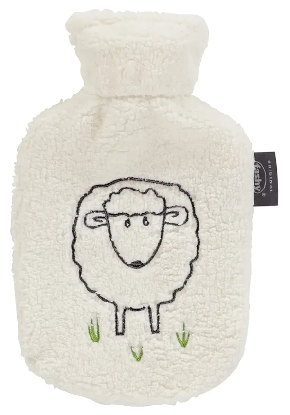 fashy Kinderwärmflasche, 0.8 Liter, Schaf Dolly Flauschbezug (1 Stk)