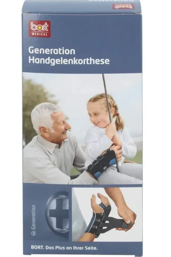 Bort Generation Handgelenkbandage, Grösse S, rechts, blau (1 Stk)