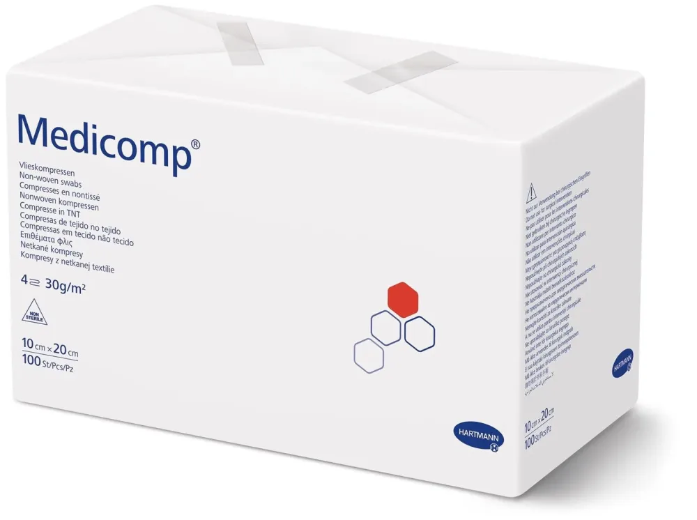 Medicomp 4-fach S30 10x20cm unsteril (100 Stk)