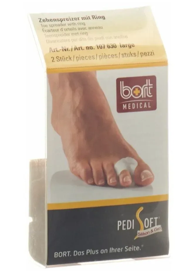 Bort PediSoft Zehenseperator S mit Ring (2 Stk)
