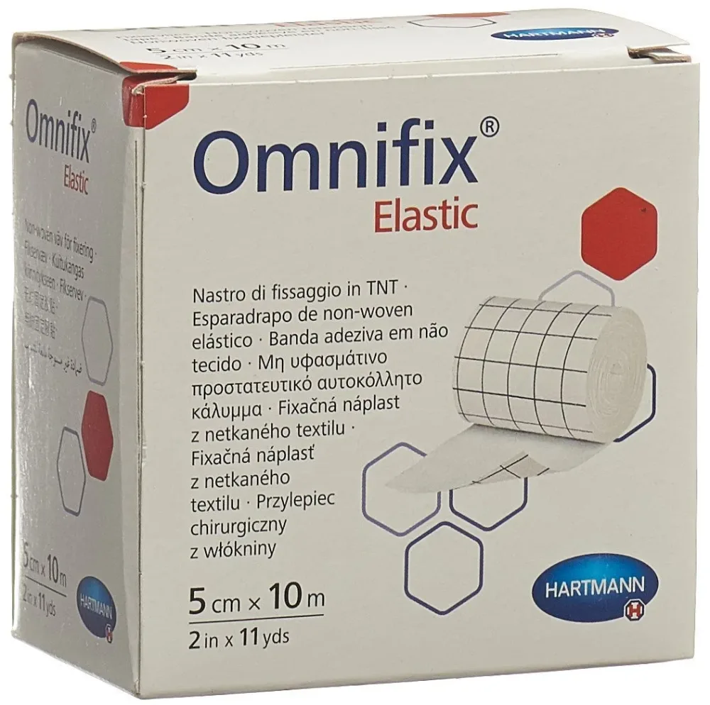 Omnifix Fixationsvlies elastic weiss 5cmx10m (1 Stk)