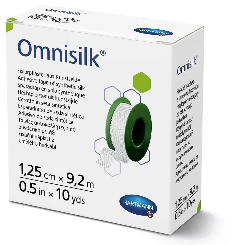 Omnisilk Fixierpflaster aus Kunstseide 1.25cmx9.2m (1 Stk)