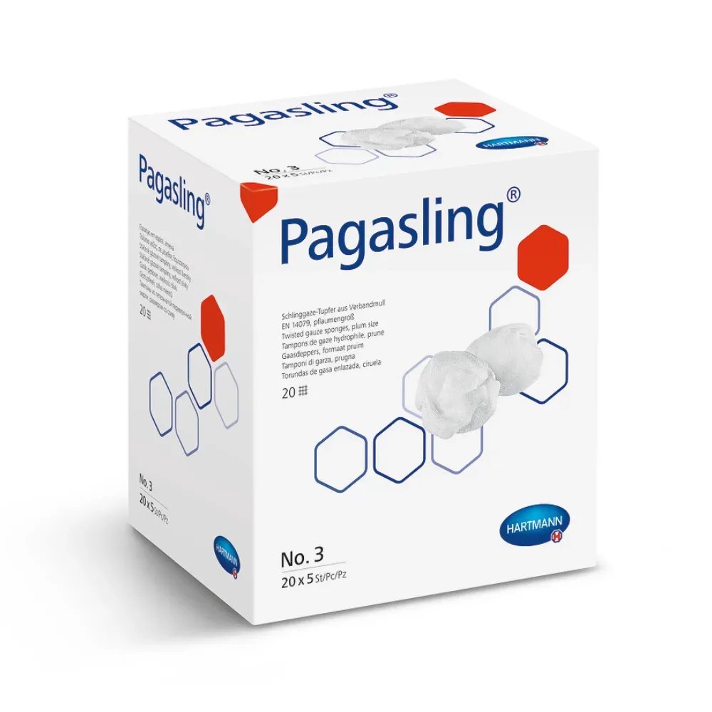 Pagasling Schlinggazetupfer Grösse 3 (2x500 Stk)