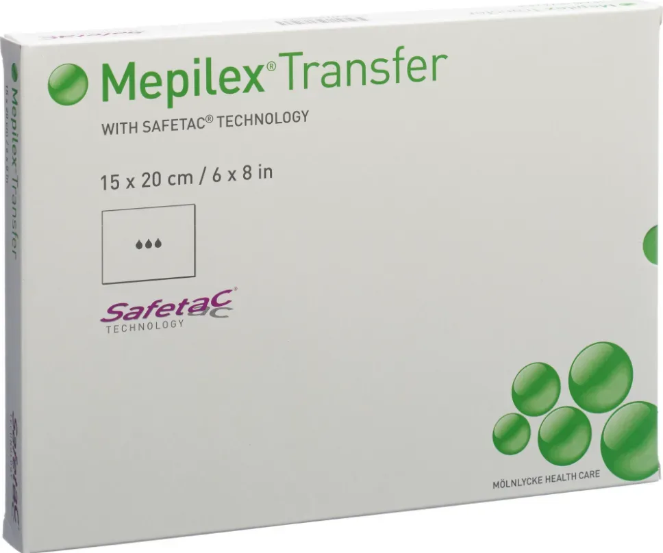 Mepilex Transfer Safetac Schaumverband 15x20cm (5 Stk)