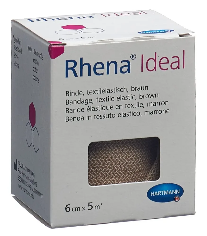 Rhena Ideal Elastische Binde 6cmx5m hautfarben (1 Stk)