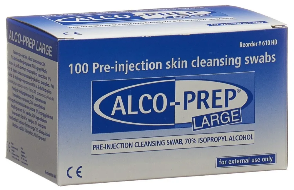 ALCO-PREP Pre-injektions Tupfer Large (100Stk)