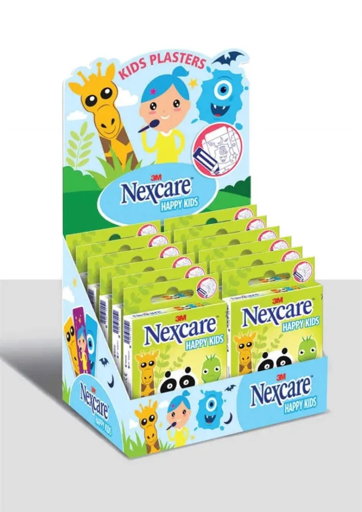 3M Nexcare Kinderpflaster Happy Kids Animals (12 Stück)