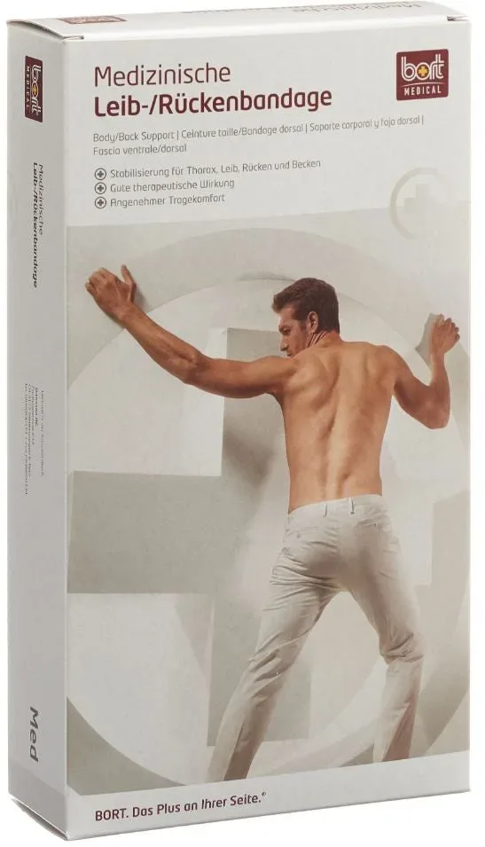 Bort Rippengürtel Herren, 16cm-112cm, Grösse L, weiss (1 Stk)