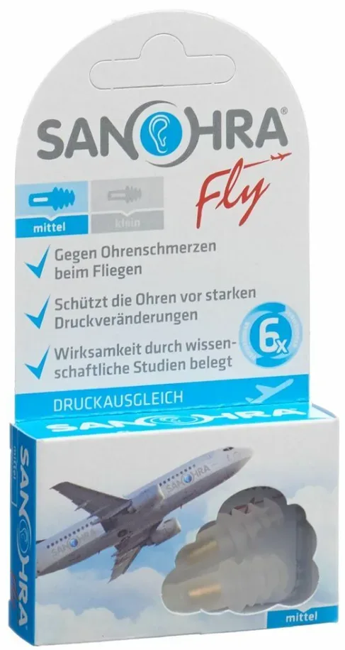 SANOHRA FLY Ohrenst&ouml;psel Erwachsene 2 Stk