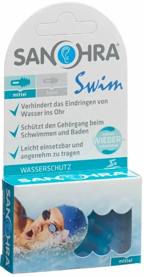 SANOHRA SWIM Ohrenst&ouml;psel Erwachsene 2 Stk