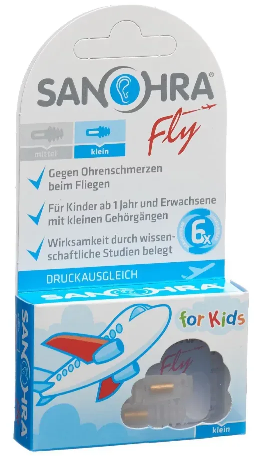 SANOHRA FLY Ohrenst&ouml;psel Kinder 2 Stk