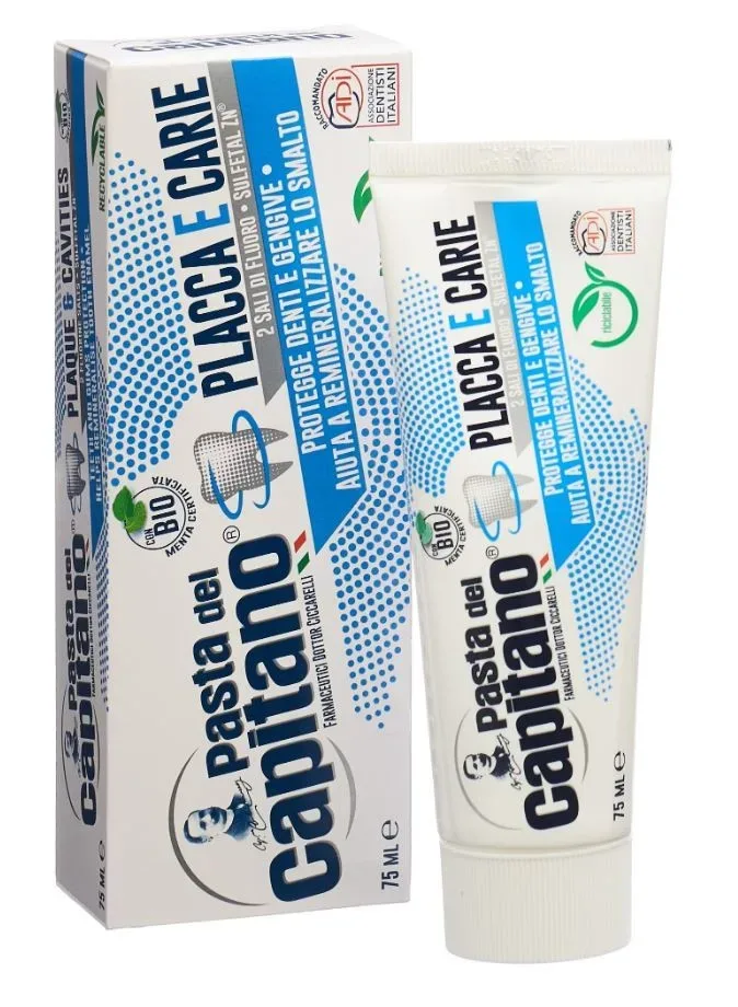 Pasta del Capitano Zahnpasta gegen Zahnbelag und Karies (75ml)