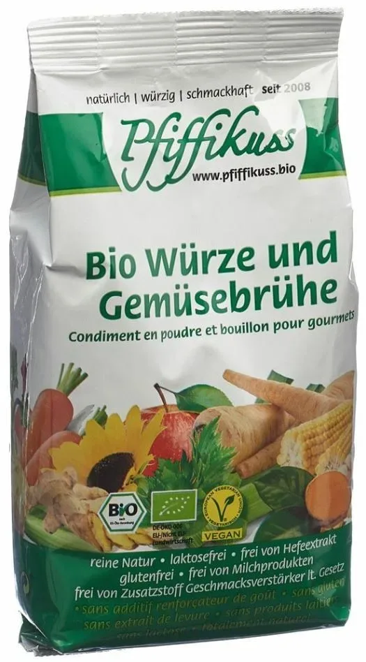 Pfiffikuss Streuwürze Gemüsebrühe ohne Sellerie Bio (250g)