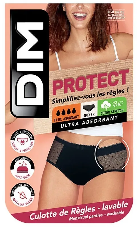 DIM Boxer Lace Stark 40-42 schwarz mit Meshdetail (1 Stk)