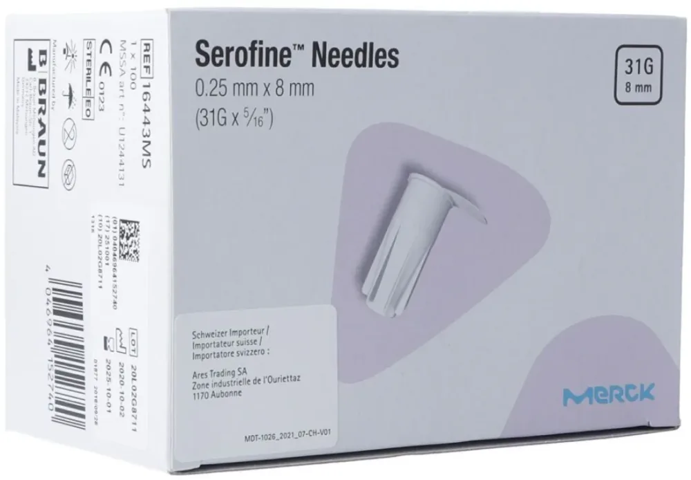 Serofine Needles 31G Easypod Autoinjektor (100 Stk)