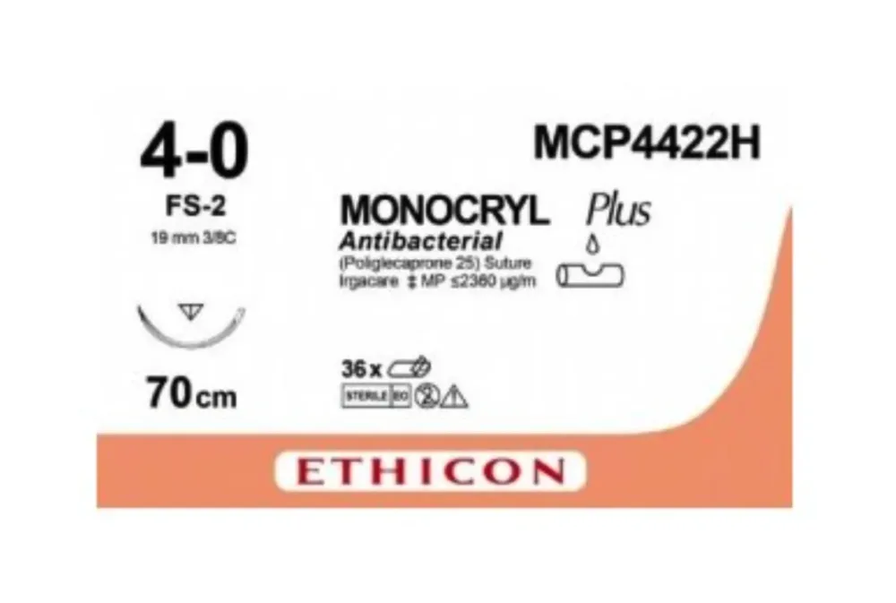 MONOCRYL Plus 70cm ungefärbt 4-0 FS-2 (36 Stk)