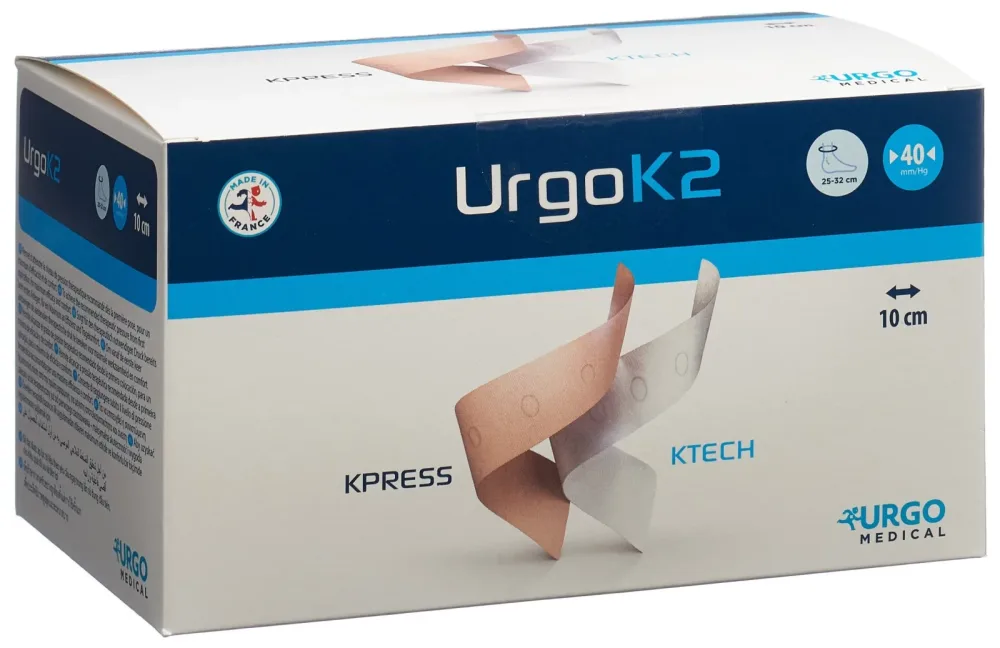 Urgo K2 Lite 2-Lagen-Kompressionssystem, Format 25-32/10cm, 40mm/Hg (2 Stk)