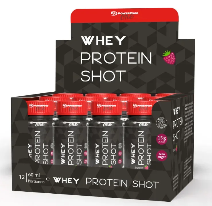 PowerFood One Whey Protein Shot Berry (12x60ml)
