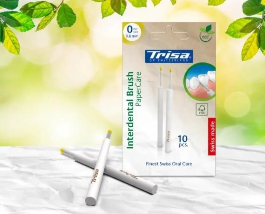 Trisa - Interdentalbürste PaperCare ISO0, 10 Stück
