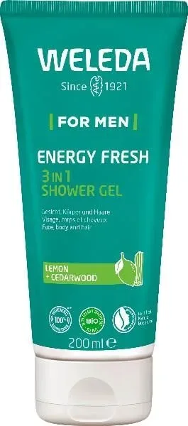 Weleda - For Men Energy Fresh 3in1 Shower Gel, 200 ml