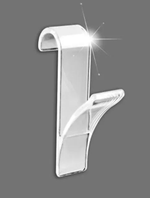 WENKO Haken für Handtuchheizkörper, transparent (2 Stk)