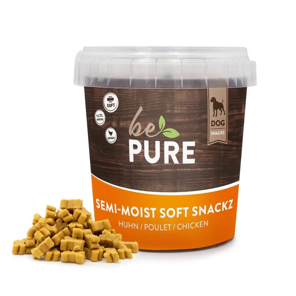 bePure Semi-Moist Soft Snackz mit Huhn (500g)