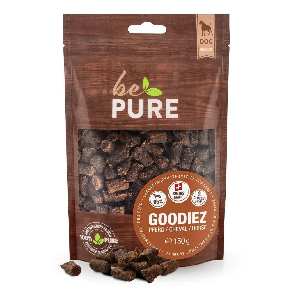 bePure Goodiez mit Pferd für Hunde (150g)