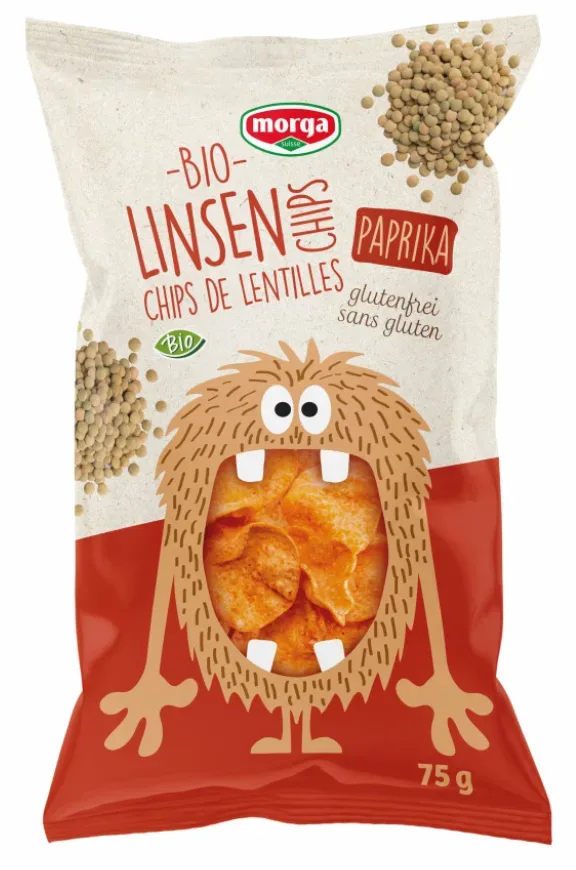 Morga Bio Linsen Chips Paprika glutenfrei (75g)