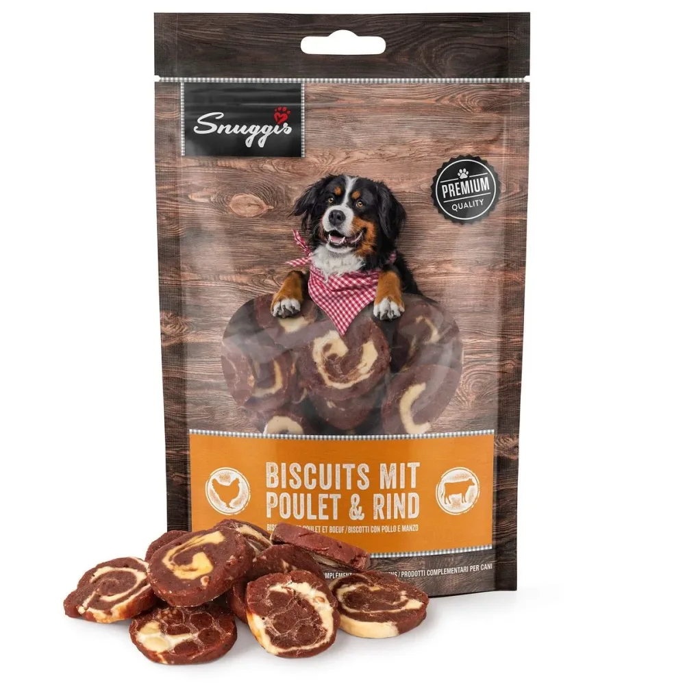 Snuggis Biscuits mit Poulet & Rind für Hunde (200g)
