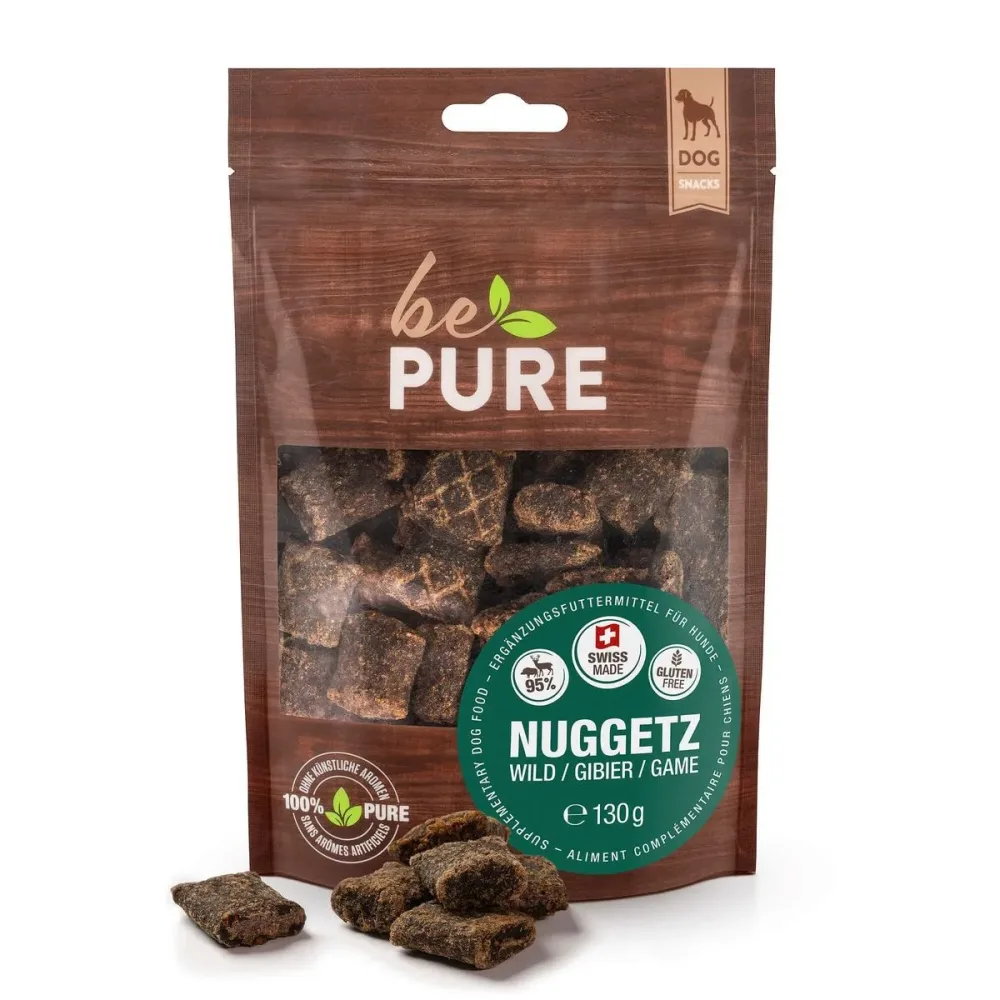 bePure Nuggetz mit Wild für Hunde (130g)