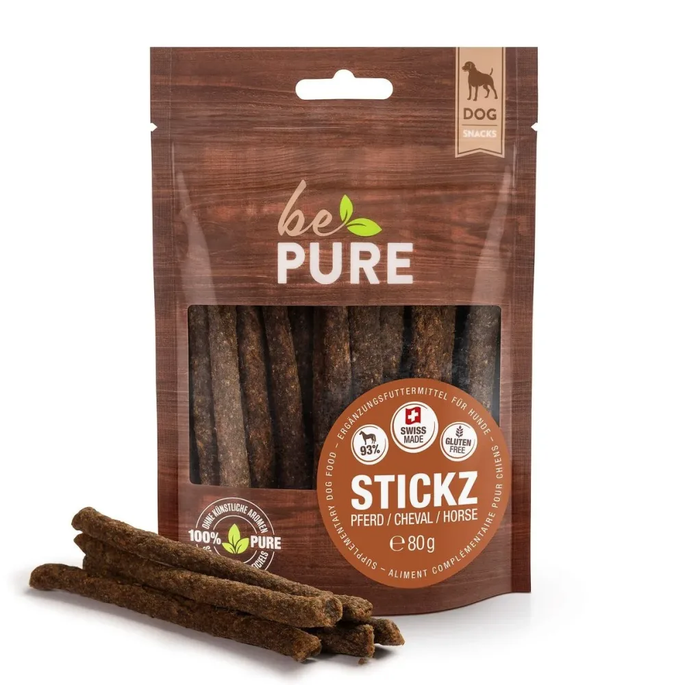 bePure Stickz mit Pferd für Hunde (80g)