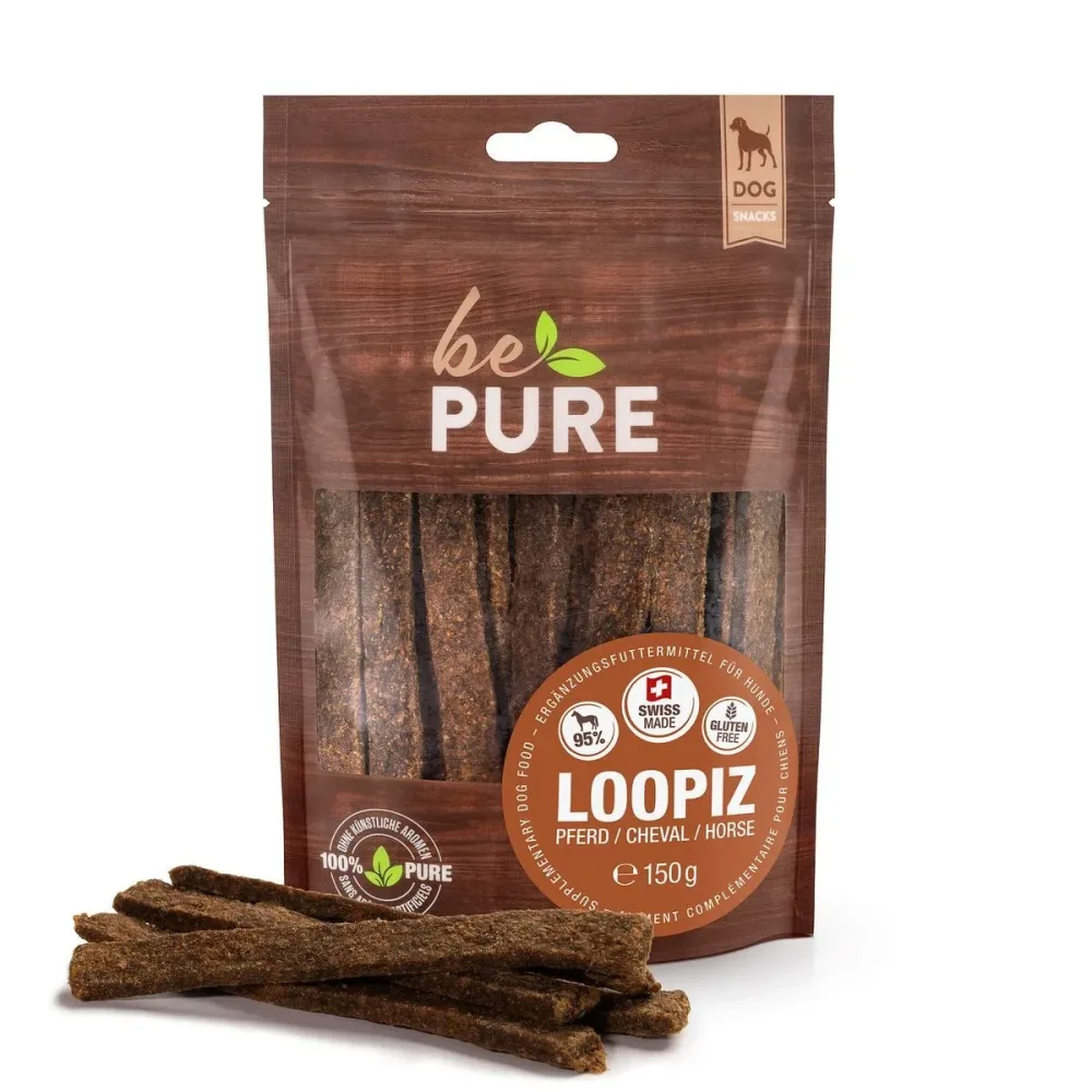 bePure Loopiz mit Pferd für Hunde (150g)