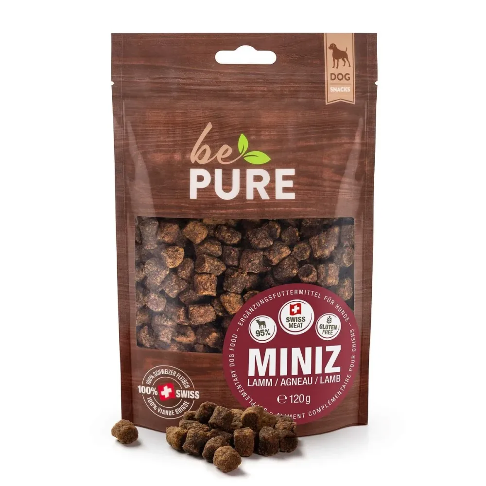 bePure Miniz mit Lamm für Hunde (120g)