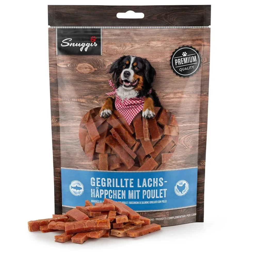 Snuggis Gegrillte Lachs-Häppchen mit Poulet für Hunde (300g)