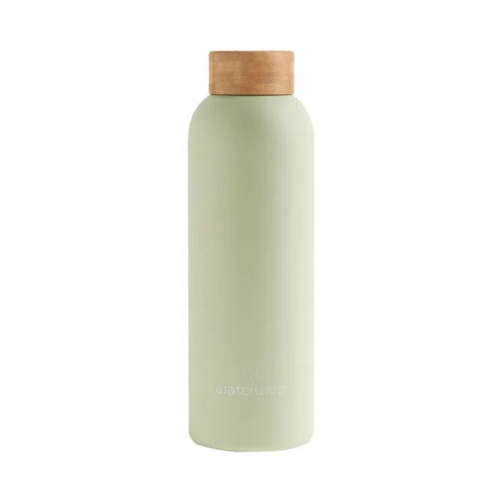 waterdrop Steel Bottle, 600ml, Pastel Olivgrün Matt (1 Stk)