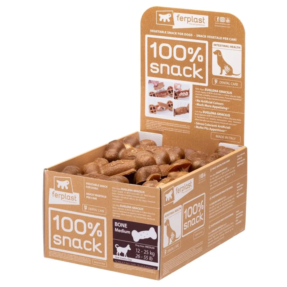 Ferplast Kauknochen Euglena Darmgesundheit, Grösse M (45x38g)