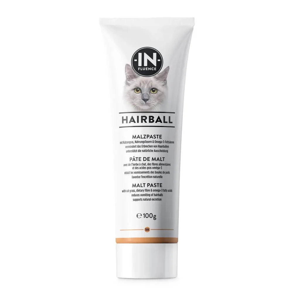 IN-FLUENCE Hairball Malzpaste für Katzen (100g)
