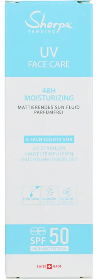 Sherpa Tensing Face Sun Fluid 48h Moisturizing SPF50 (50ml)