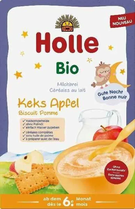 Holle Milchbrei Keks Apfel Bio (250g)