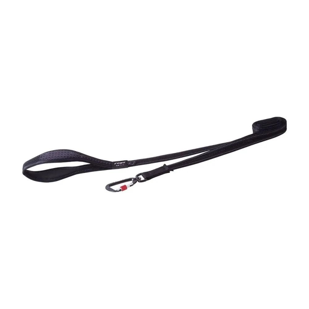rogz AirTech Classic Hundeleine schwarz, 12-22kg (1 Stk)
