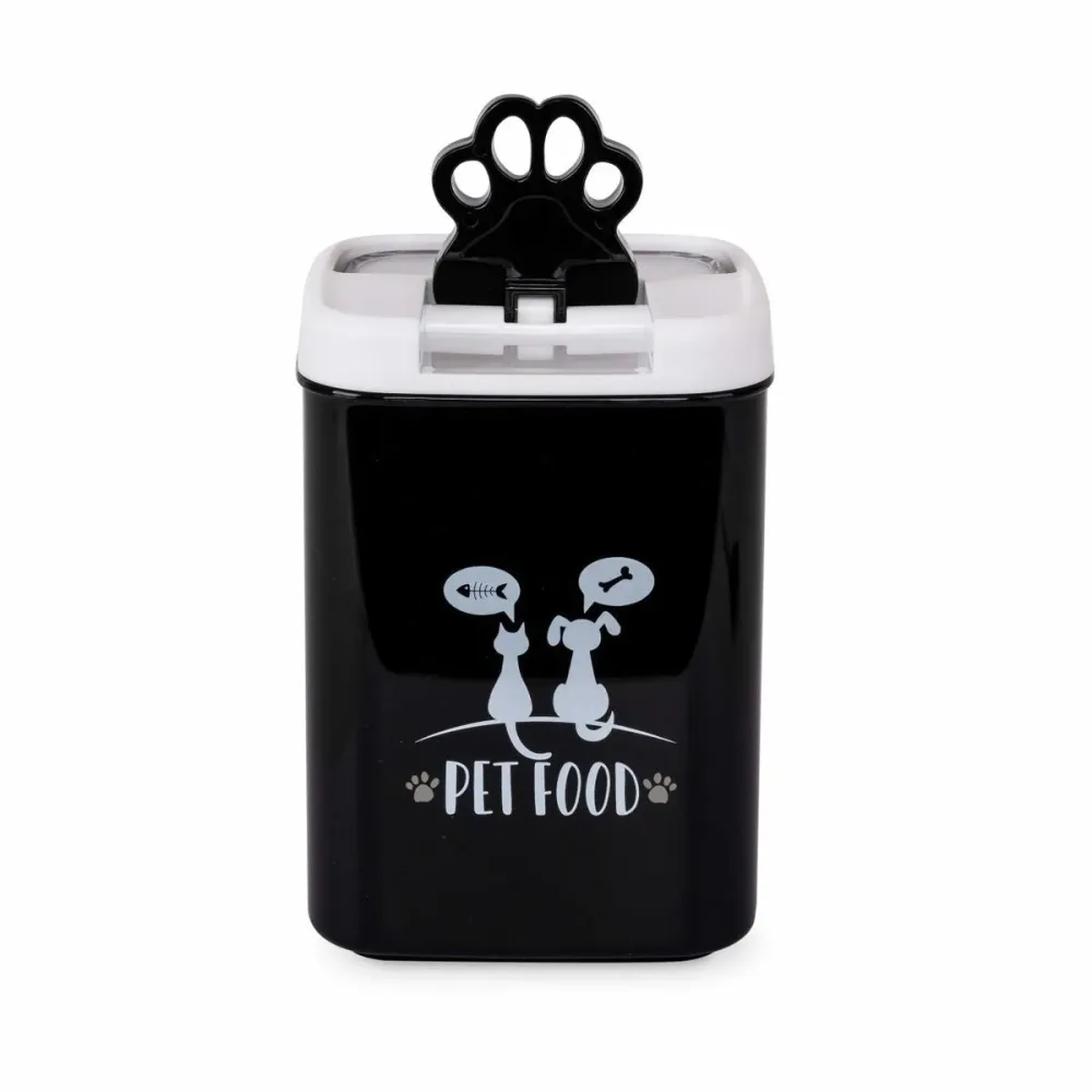 Freezack Square Flip Tite Pet Food, Futtercontainer schwarz, 1l (1 Stk)