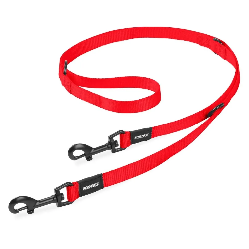 Freezack Basic Uni Leine rot, Länge 105-166cm (1 Stk)