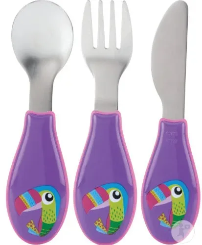 Nuby Besteck Set Edelstahl (3-teilig)