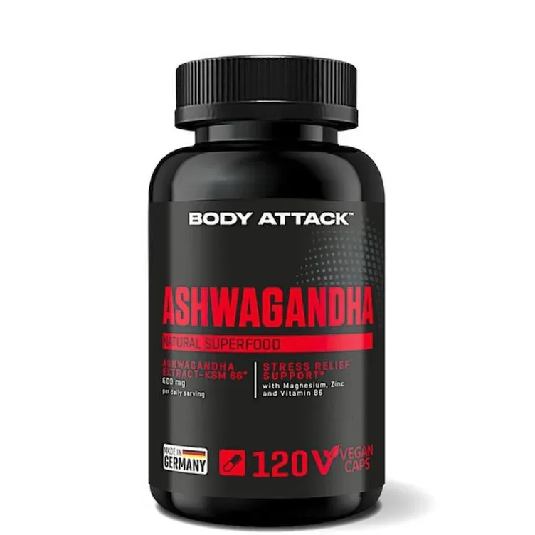 Body Attack Ashwagandha Kapseln (120 Stk)